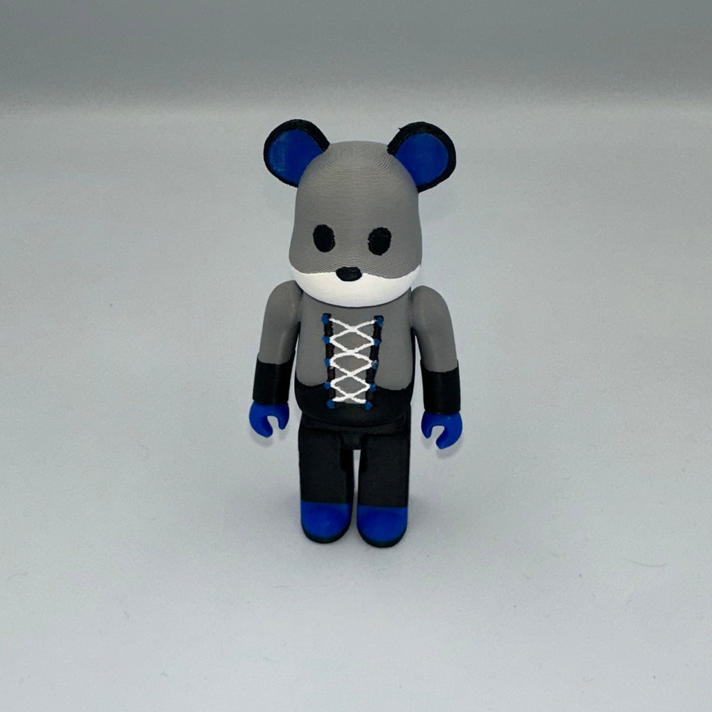 3D PRINTED AIRMAX 95 INSPIRED BEARBRICK - SPARK BLUE