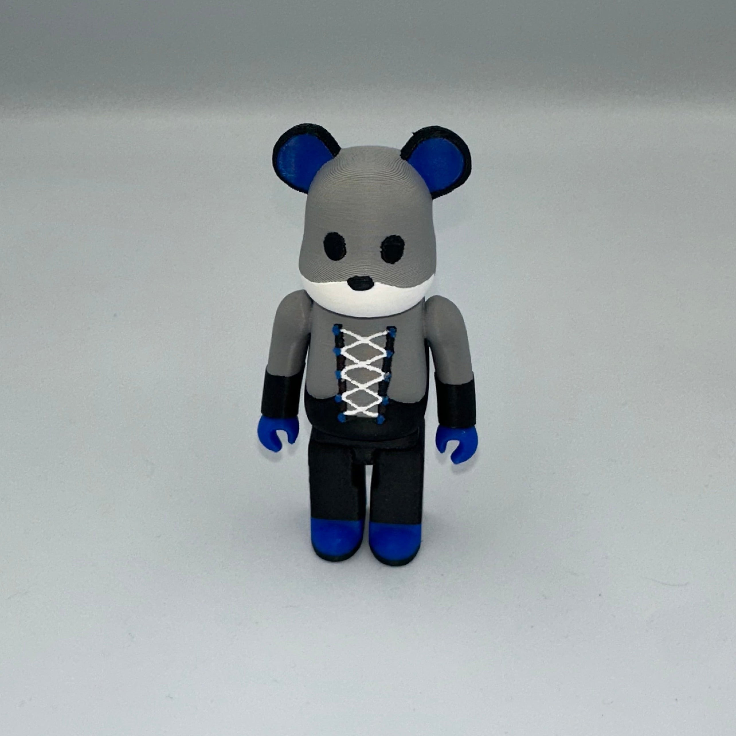 3D PRINTED AIRMAX 95 INSPIRED BEARBRICK - SPARK BLUE