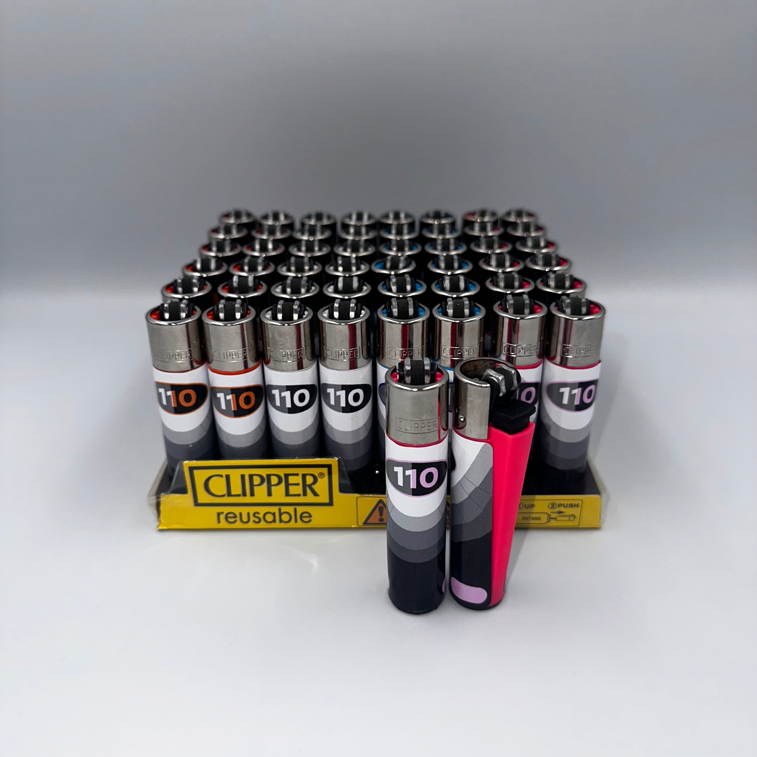 110 Clipper - Pink Foam front view