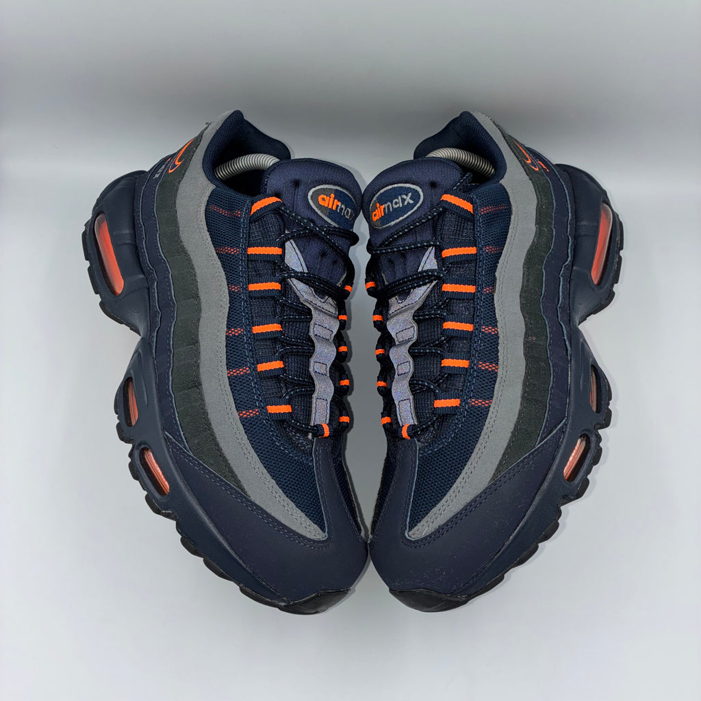 Nike Air Max 95 Retro Logo Obsidian / Total Orange UK 8