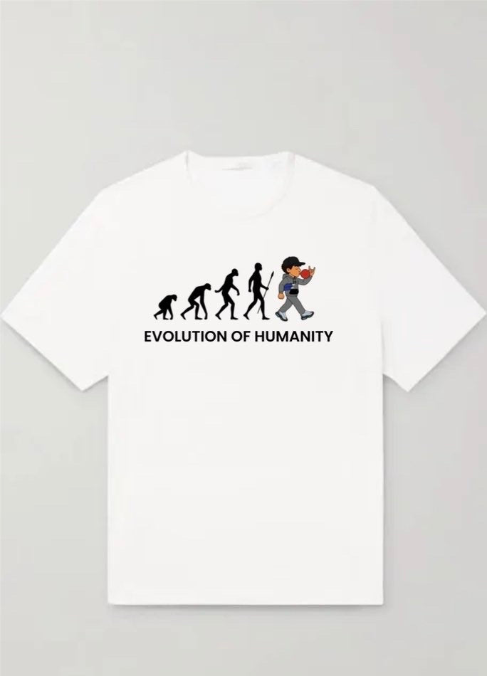 Evolution of Humanity T-shirt - Black