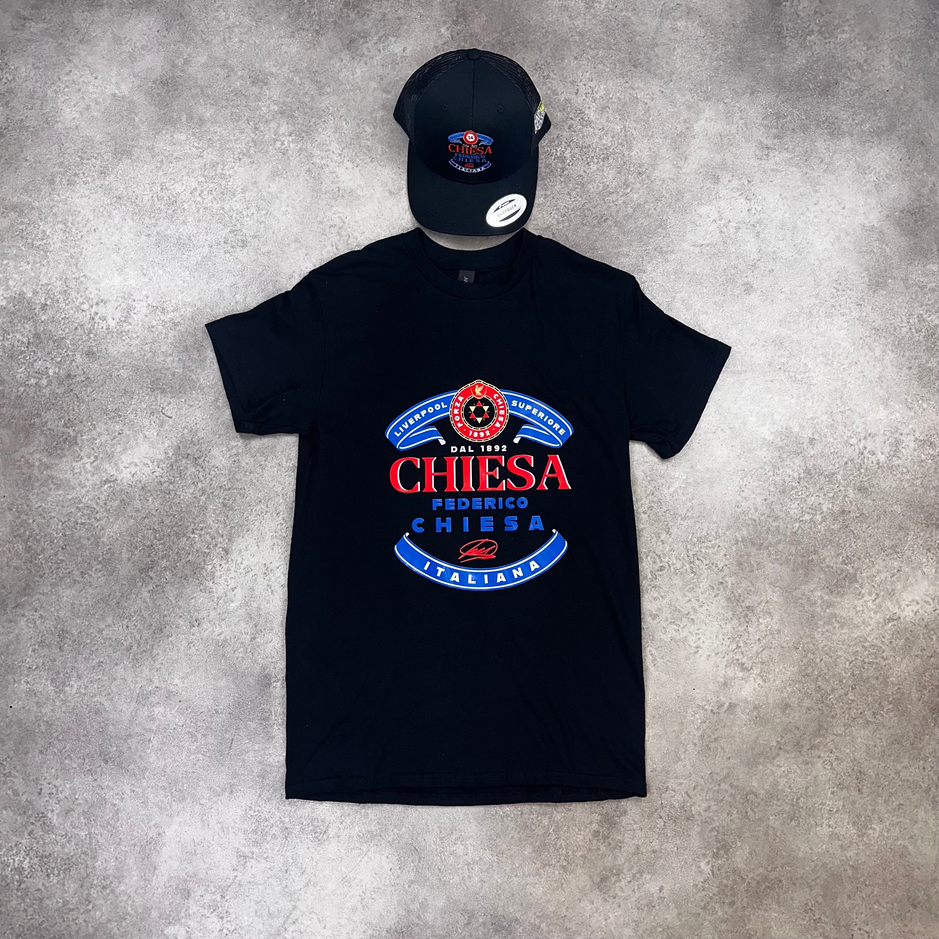 Pint of Chiesa T-shirt - Black back view