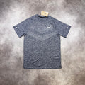 Nike Stride Running Top Heather / Thunder Blue front view