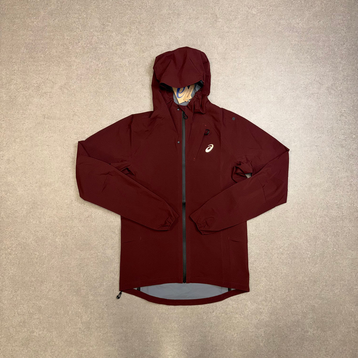 ASICS Metarun Waterproof Jacket Dark Red Planet