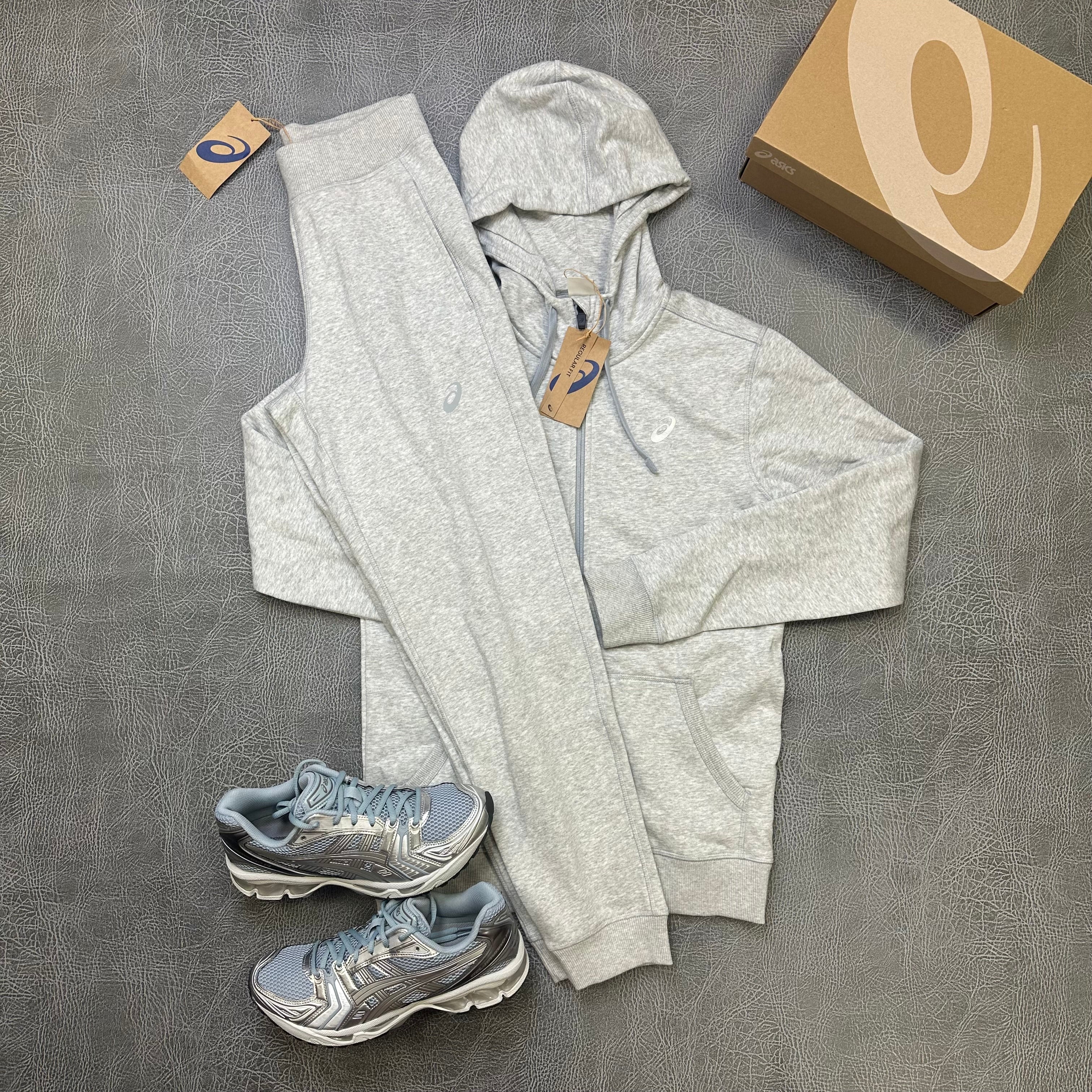 ASIC Sport Full Zip Tracksuit Piedmont Grey / Heather