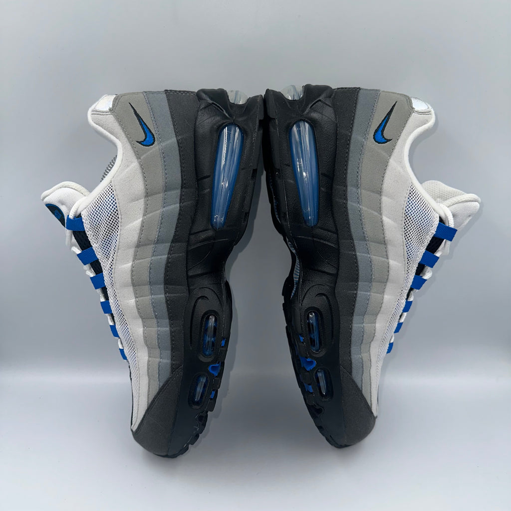 Nike Air Max 95 OG Spark Blue UK 10 three-quarter front angle