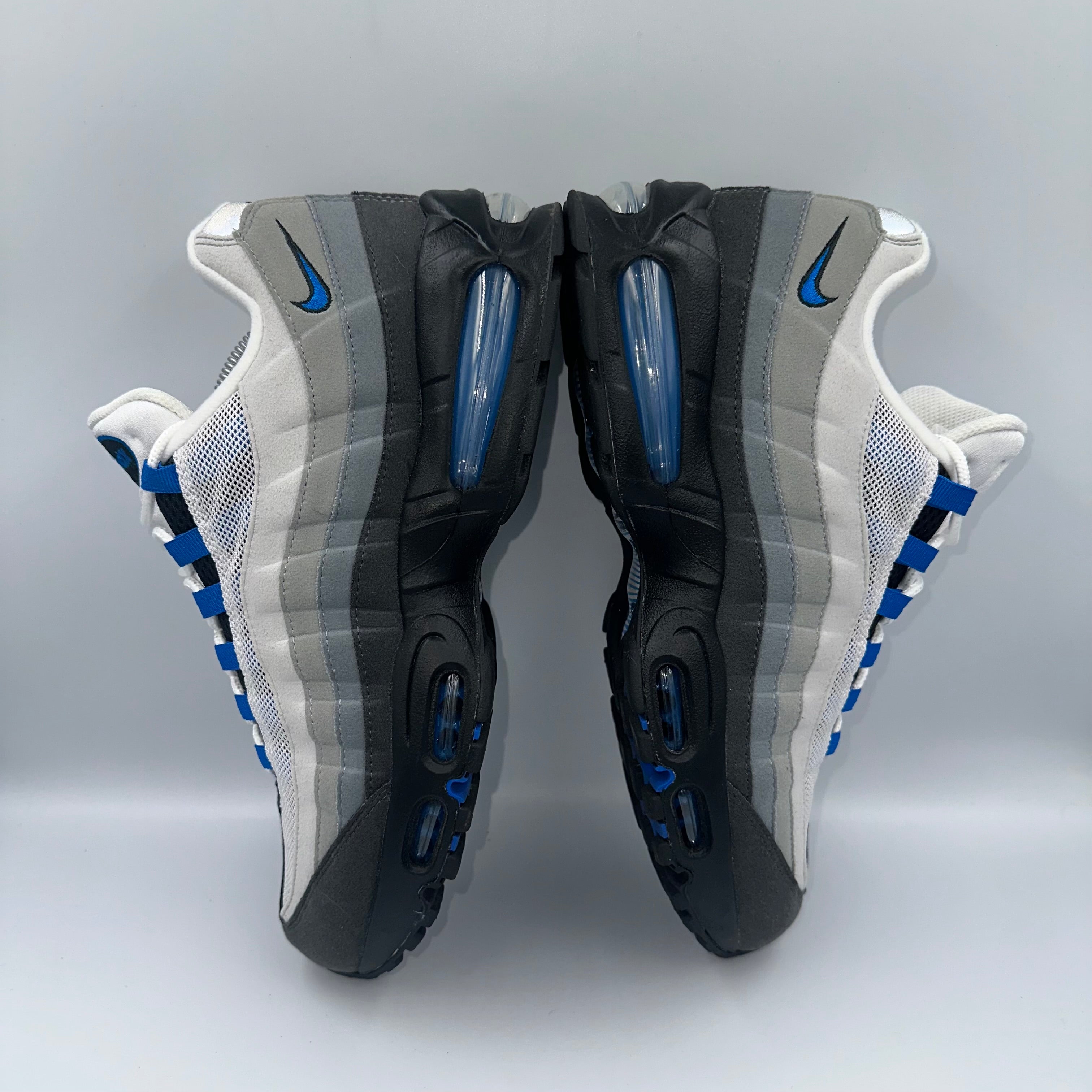 Nike Air Max 95 OG Spark Blue UK 10 three-quarter front angle