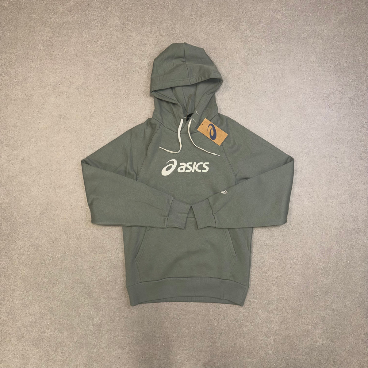 ASICS Logo Fleece Tracksuit – Lichen Green 
