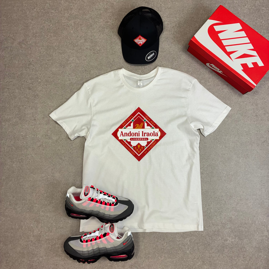 Andoni Iraola Liverpool T-Shirt & Cap - White