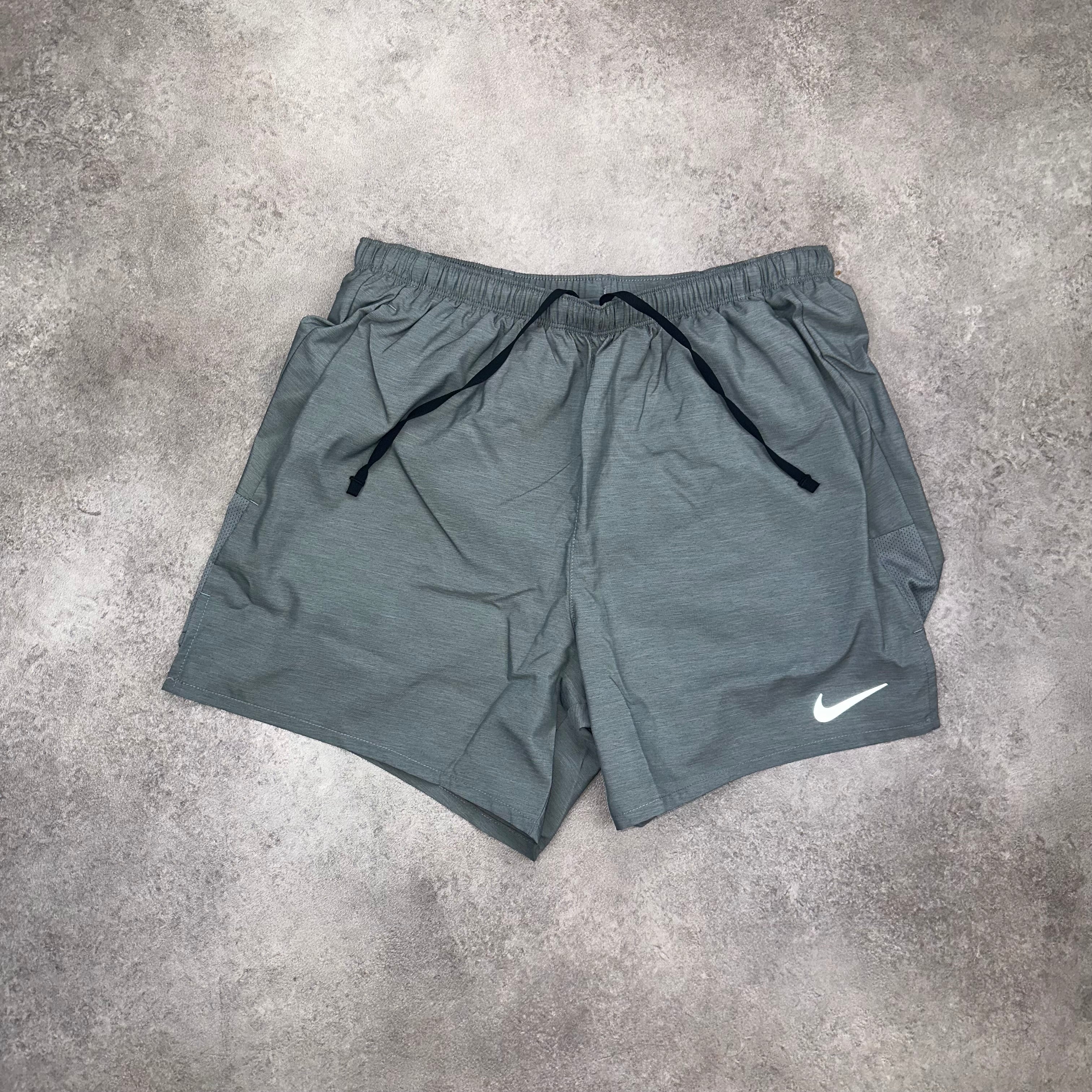 Nike Challenger Shorts 5 Inch Grey back view