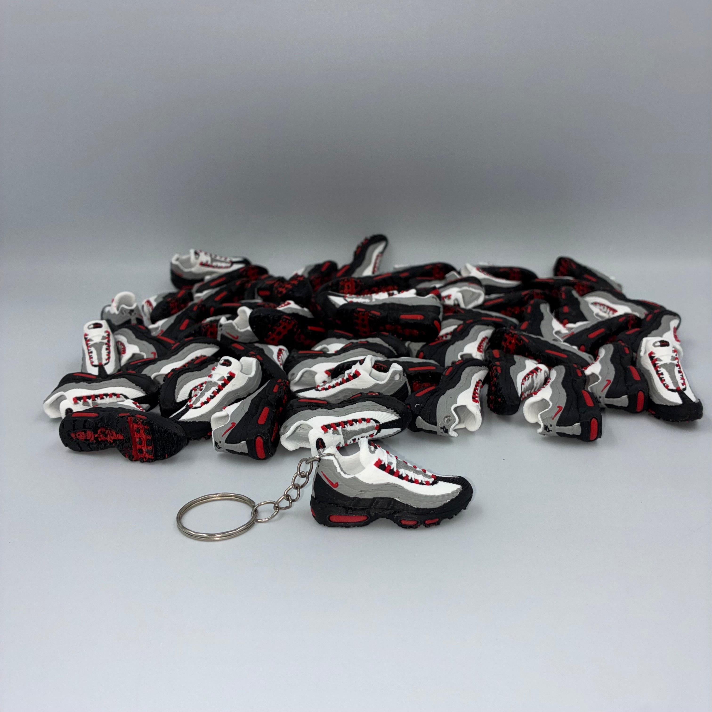 Air Max 95 Inspired Trainer Keyring Multi Pack of 5