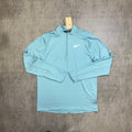 Nike Half Zip Denim Turquoise DD4756-464 front view All Sizes