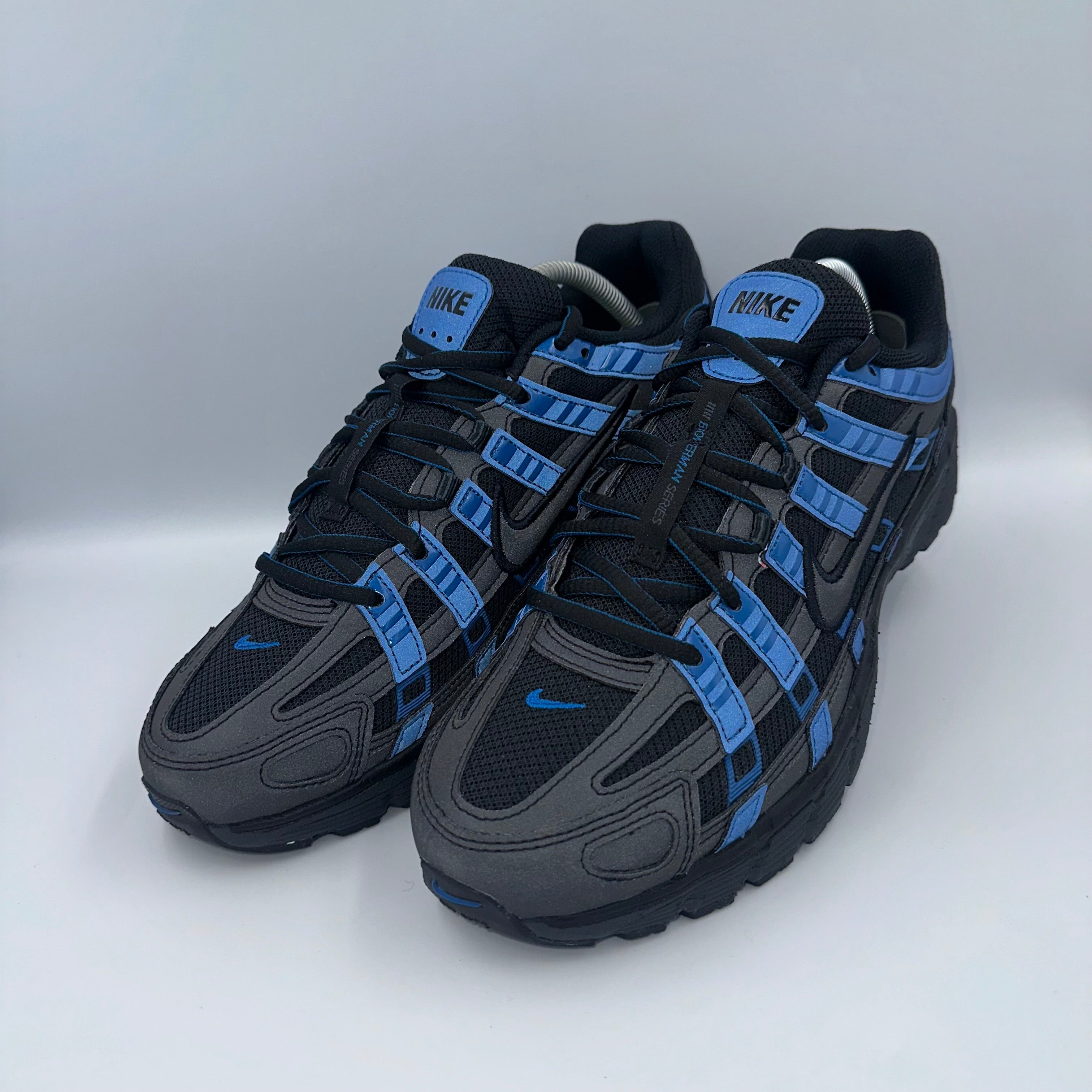 Nike P-6000 Court Blue / Black Anthracite UK 9 medial side view