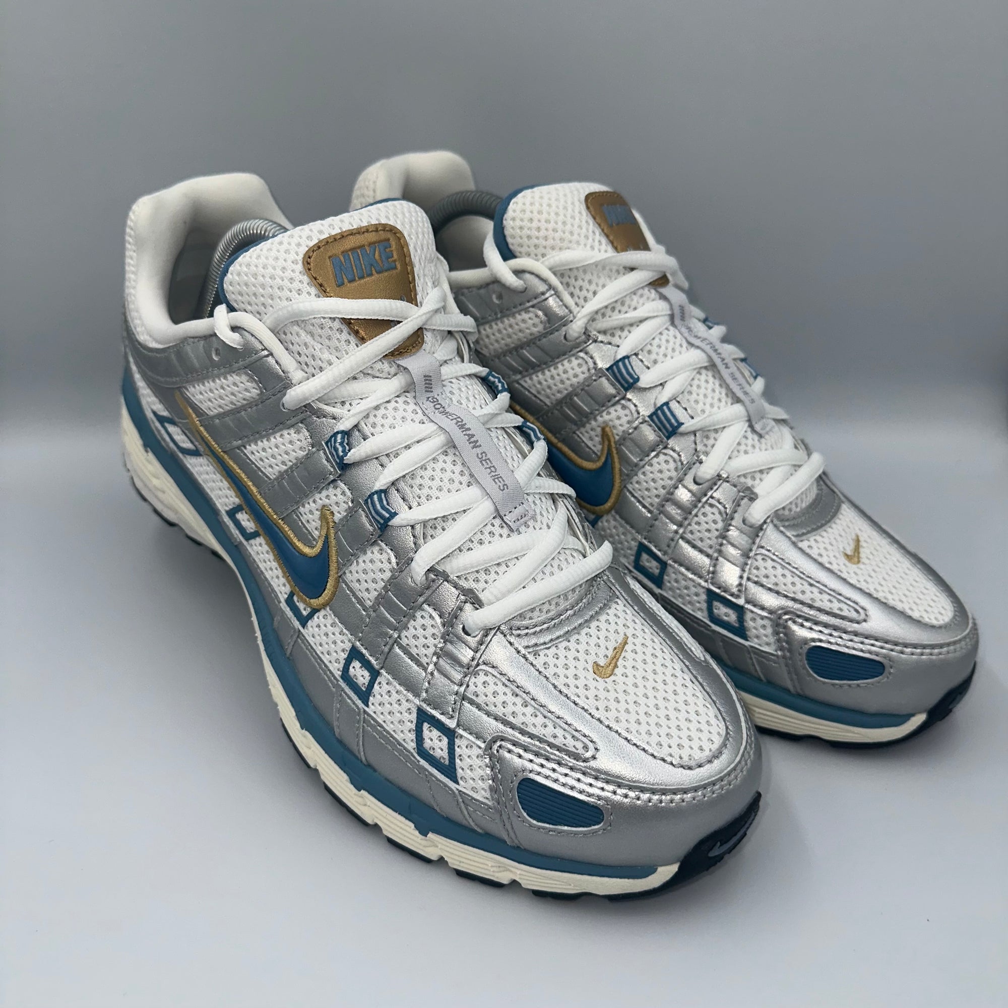 Nike P-6000 White / Aegean Storm UK 9.5