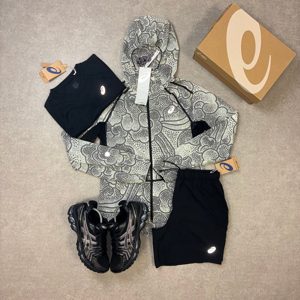 ASICS Limited Series Windbreaker 3-Piece Set Performance Black / Cream
