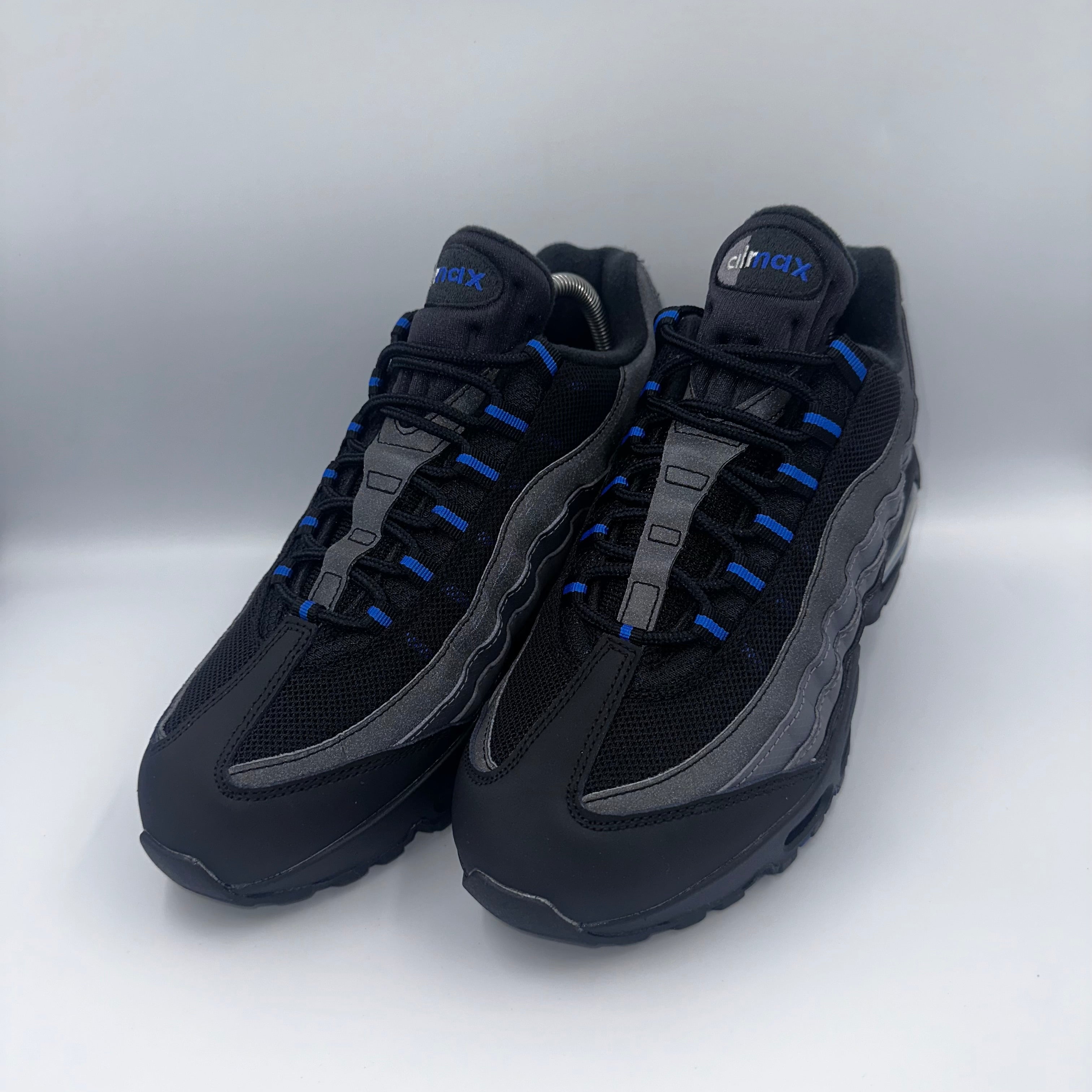 Nike Air Max 95 Black / Game Royal "Big Bubble" medial side view