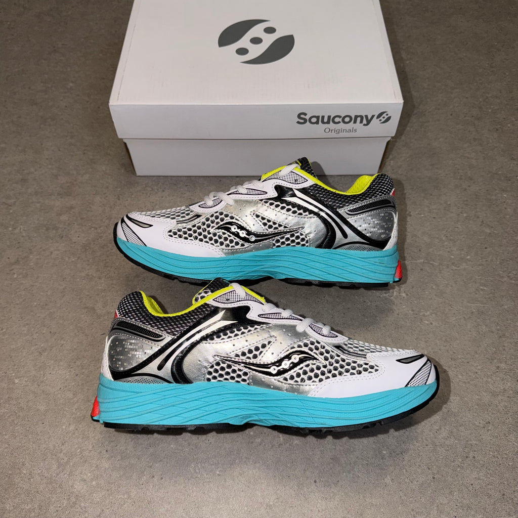 Saucony ProGrid Omni 9 Junior KDZ – Silver / Mutant