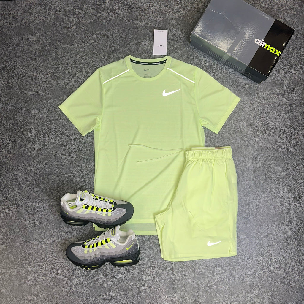 Nike Miler & Challenger Shorts Barely Volt